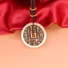 Colgante de Latón Puro Antiguo Montaña Cinnabar Fantasma Gastando Bolsa Gankun Bagua Colgante de Monedas de Cobre Joyería de Monedas de Cobre Taoísta Adornos Colgantes