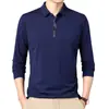 Camisa Polo de Manga Larga para Hombre 2023 Otoño Nuevo Camiseta Moda Estilo Coreano Juventud Manga Larga Hombre Top Lel