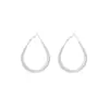 Pendientes de Aro Circulares Lisos Mate con Forma de Gota de Agua Populares Coreanos para Mujer Moda Nicho Versátiles Elegantes Simples