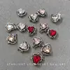 Accesorios Populares Ins para Uñas con Corazón Hueco y Ráfaga de Estrella de Aleación Decoraciones de Uñas 3D Retro de Cristal de Lujo Ligero