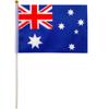Fornecimento Transfronteiriço de Bandeira Australiana Nº 8, 14*21cm Bandeira de Mão, Bandeira de Tecido de Poliéster, Essencial para Apoio de Fãs