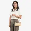 2025 Nueva Moda Tendencia Retro Bolso de Paja Forma de Dumpling Versátil Gran Capacidad Bolso de Hombro Bolso Tejido a Mano Bolso para Mujer