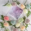 Decoración para el hogar estilo nórdico flor boda flor de simulación diente de león jacinto flor de plástico arreglo flor artificial hortensia
