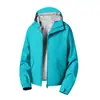 Chaqueta softshell ligera, unisex, con capucha, cuello alto, cortavientos e impermeable para exteriores, abrigo de alpinismo dopamina, estilo de montaña