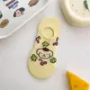 Meias de desenho animado japonês para crianças de algodão penteado com silicone antiderrapante meias invisíveis meias de barco de desenho animado meias de cano baixo