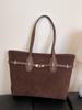 Bolsa de Hombro Grande de Alta Gama para Viajes Diarios de Comercio Exterior, Nueva Colección Otoño e Invierno 2025, Bolso Tote Retro para Mujer, Bolso de Axila