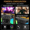 Altavoz Bluetooth Portátil de Madera Popular y de Moda, Máquina de Karaoke con Micrófono Inalámbrico y Función de Soporte para Teléfono