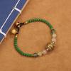 Nova Pulseira de Pedra Natural Estilo Étnico Xizang Pulseira Trançada Série de Contas do Nepal Personalidade Simples Retrô para Homens e Mulheres