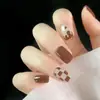Usar colección de uñas oferta especial liquidación productos de cola liquidación sin devolución manicura hecho a mano parche de uña postiza corto longitud media