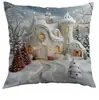 Amazon 2026 Nueva Funda de Almohada Navideña Impresa Transfronteriza Decorativa para Sofá de Casa Cojín de Poliéster Almohada de Dormitorio