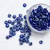 Cuentas planas redondas de resina color azul ojo turco de la suerte transfronterizas, accesorios para hacer joyería DIY, se envía en 48 horas