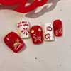 Pegatinas para Uñas Año Nuevo Pegatinas de Pony Arte de Uñas Patrón de Hormiga Estilo Lindo en Relieve Año del Caballo Decoraciones para Uñas Venta al por Mayor Yt7984