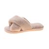 Pantuflas Cross Home para mujer, nuevas, estilo coreano, para otoño e invierno, de algodón, planas, para exteriores, sin cordones, de comercio exterior, de gran tamaño.