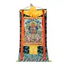 "Changshou Sanzun" Pigmento Mineral Thangka Interior Casa "Invive Shou Buda" Parede Varanda Quadro Pendurado