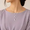 Joias transfronteiriças europeias e americanas acessórios simples empilhados de liga moda feminina colar com pingente de estrela lua amor multicamadas