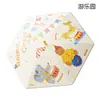 Paraguas infantil de dibujos animados, paraguas recto seguro con rodillo antipellizcos, protección UV, sombrilla portátil con recubrimiento negro