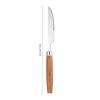 Juego de Vajilla de Acero Inoxidable 304 para el Hogar Japonés Simple Mango de Madera Cuchillo, Tenedor y Cuchara para Comida Occidental Juego de Cuatro Piezas Cuchara de Postre
