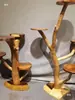 Árbol para Gatos de Madera Maciza Tronco de Madera Muerta Original Cama Grande para Gatos Árbol Trepador para Gatos Celebridad de Internet Plataforma de Salto para Mascotas Resistente al Desgaste Antiadherente para Pelaje Anticorrosión