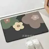 Tapete de Chão Moderno de Lama Diatomácea Absorvente de Água para Banheiro Doméstico, Vaso Sanitário de Banheiro, Resistente à Sujeira, Fácil de Limpar, Capacho Decorativo