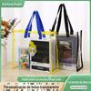 Bolsa de Mão Transparente de PVC Personalizada Bolsa de Armazenamento para Cosméticos e Artigos de Higiene Pessoal Bolsa de Mão para Praia e Viagem