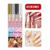 Caneta Graffiti para Nail Art de Novo Produto Transfronteiriça, Caneta de Pintura, Caneta de Contorno para Unhas, Caneta de Flor, Caneta de Cola de Óleo, Caneta de Linha de Gancho, Três em Um Fácil de Colorir