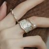 Anillo de Perla Sintética con Textura Dulce y Fresca para Mujer, Elegante y Versátil, Nuevo Anillo Abierto Elegante, Anillo de Dedo Índice de Moda