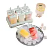 Molde de Sorvete Casa Fazendo Picolé Picolé Diy Sorvete Congelado Bloco de Gelo Sorvete Sorbet Caseiro Caixa de Gelo Picolé