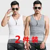 Chaleco de algodón para saltar vallas mediana edad y ancianos camiseta interior de algodón hombres talla grande holgado sin mangas ropa de papá tirante camisa anticuada