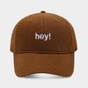 Nueva gorra creativa con letra hey bordada de copa suave y visera de pico de pato, para cara pequeña, deportes al aire libre, viajes, protección solar, gorra de béisbol