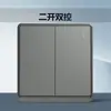 Painel Tomada Interruptor Chint Phantom Grey Casa 86 Espaços Cinza Prata 6m Tomada de Parede Embutida Decoração de Casa Atacado