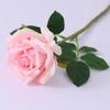 Simulación de rosa hidratante para rizar las manos, una sola rama, rosa de mano, decoración del hogar, arreglo floral, ramo de flores falsas para boda
