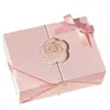 Caixa de Presente Rosa com Abertura Dupla para o Dia dos Namorados, Caixa de Presente para Namorada, Caixa de Embalagem de Aniversário, Caixa de Presente Souvenir de Luxo Atacado