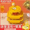 Fiambrera de vidrio para conservar la frescura de pato mentiroso, fiambrera para estudiantes y oficinistas, fiambrera para niños, regalo para el almuerzo de oficinistas