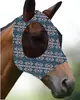 Fábrica en stock y entrega rápida Capucha antimosquitos para caballos Máscara transpirable para caballos Máscara para caballos con varios estampados Suministros ecuestres