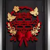 Nuevo Pegatina de Carácter Xi de Boda Pegatina de Carácter Xi Gran Puerta Doble Xi Arreglo Decoración de Habitación de Boda Pegatina de Puerta Suministros de Boda Pegatina de Puerta Carácter Xi