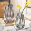 Jarrón de Vidrio de Gama Alta para Celebridades de Internet Decoración Arreglo Floral para Sala de Estar Estilo Ins Flores de Tulipan Transparentes Cultivo en Agua Vertical Hidropónico Flor