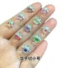 Cristal de Rocha Hua Zi Cortado Pequeno Sem Base, Produto Acabado para Decoração de Nail Art, Pedras de Cristal de Açúcar K9, Pedras Strass Brilhantes para Unhas