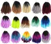 Peruca Sintética Curta Crochê Africano Dreadlocks Pequenos Molas Twist Primavera para Mulheres