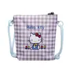 Nova Bolsa de Celular para Primavera e Verão, Padrão Xadrez Gato Cartoon, Bolsa de Armazenamento de Nicho para o Dia a Dia, Bolsa Transversal Fofa e Estilosa para Crianças