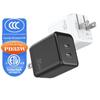 Novo Carregador Rápido de Porta Dupla Tipo C de 35W Certificado ETL Padrão Americano Adequado para Carregador de Celular Apple iPhone 15