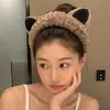 Diadema facial de peluche Oso Pequeño, diseñada para mujeres, ideal para aplicar maquillaje y mascarillas faciales, se puede usar a diario sin apretar la cabeza ni aplastar el cabello