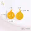 Colgantes Chapados en Oro de los Doce Signos del Zodíaco Accesorios DIY Accesorios para Pulseras y Collares Color Antiguo con Larga Duración Colgantes Personalizados de Signos del Zodíaco