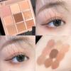 Paleta de sombras de ojos de nueve colores daizy marrón cálido morado taro mate perlado té con leche pan de mantequilla paleta ins maquillaje de color barato