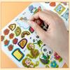 Livro de Jogos de Adesivos de Iluminação Matemática Infantil Adesivos Montessori Livros Didáticos para Jardim de Infância 3-6 Anos 5 Brinquedos Educacionais para Bebês