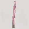 Cordón de Cuero PU de Moda Colgante de Nudo Peruano Estilo Ins Llavero Accesorio para Cartera Colgante de Bolso Tejido Simple Hecho a Mano