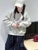 Sudadera para niña, nueva colección primavera/otoño 2026, top elegante de manga larga estilo coreano con cuello, moderno para niñas mayores