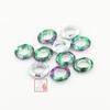 Nuevos Accesorios para Uñas Anillo de Ángel de 14-20 mm Retro Uña Diamante Cristal Vidrio Estilo Japonés Transparente Siete Colores