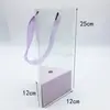 Caixa Triangular Transparente para Flores de Pet para o Dia da Mulher, Dia das Mães, Dia dos Professores, Dia dos Namorados e Caixas de Presente para Flores