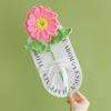 Buquê de gerberas feito à mão, flores artificiais de lã tricotada, pinturas penduradas acabadas, enfeites decorativos de mesa, flores eternas
