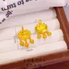 Colgante de Flor de Loto Estilo Antiguo Chapado en Oro para Mujer, Estilo Chino, Elegante y Lujoso Colgante de Semilla de Loto, Cobre Chapado en Oro, Color Duradero